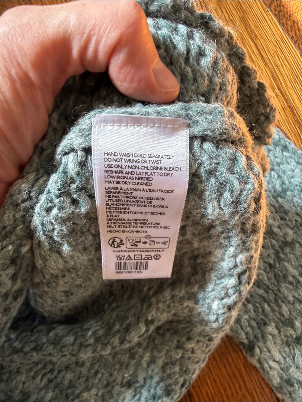 Free People Opal Rollneck Sweater, NWT, XL, Rainforest - Picture 5 of 6